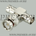 4-532 ������� BNC "��" - 2 � BNC "��" (T-connector) ������