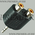 2-210 ������� 3.5�� "��" ������ - 2 x RCA "��" �������