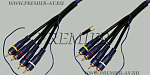 7-361  5.0 ���� 4 x RCA "��" - 4 x RCA "��" (2 ������) � ����� ����������, ������� "������������" OD10.0