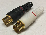 1-411 BK Разъем mini DIN 4 pin (S-VHS) "шт" пластик на кабель, черный