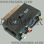 2-420 ������� SCART "��" - 3 x RCA "��" + SVHS "��" "����-�����" �������