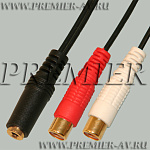 2-215G ������� 3.5�� "��" ������ - 2 x RCA "��" ������� "������������" � ������� 0,3�