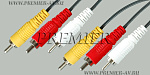 5-006  5.0 ���� 3 x RCA "��" - 3 x RCA "��" OD2.6x7.8��  5.0�