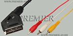 5-017  1.5 ���� SCART "��" - 3 x RCA "��" ����-����� OD6.0�� 1.5�