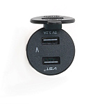 3-434S USB "��" �� ������ � �����������, 5V, Dual port 3.2A+3.2A