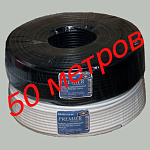 21-321 50 Кабель CONNECT-AV RG-6/U CCS WT коаксиальный 75 Ом омедненный белый 50м