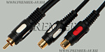 5-102  0.3 ���� 1 x RCA "��" - 2 x RCA "��" "������������" OD4.0x8.0�� 0.3�